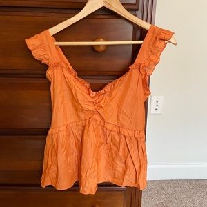 Flowy orange top